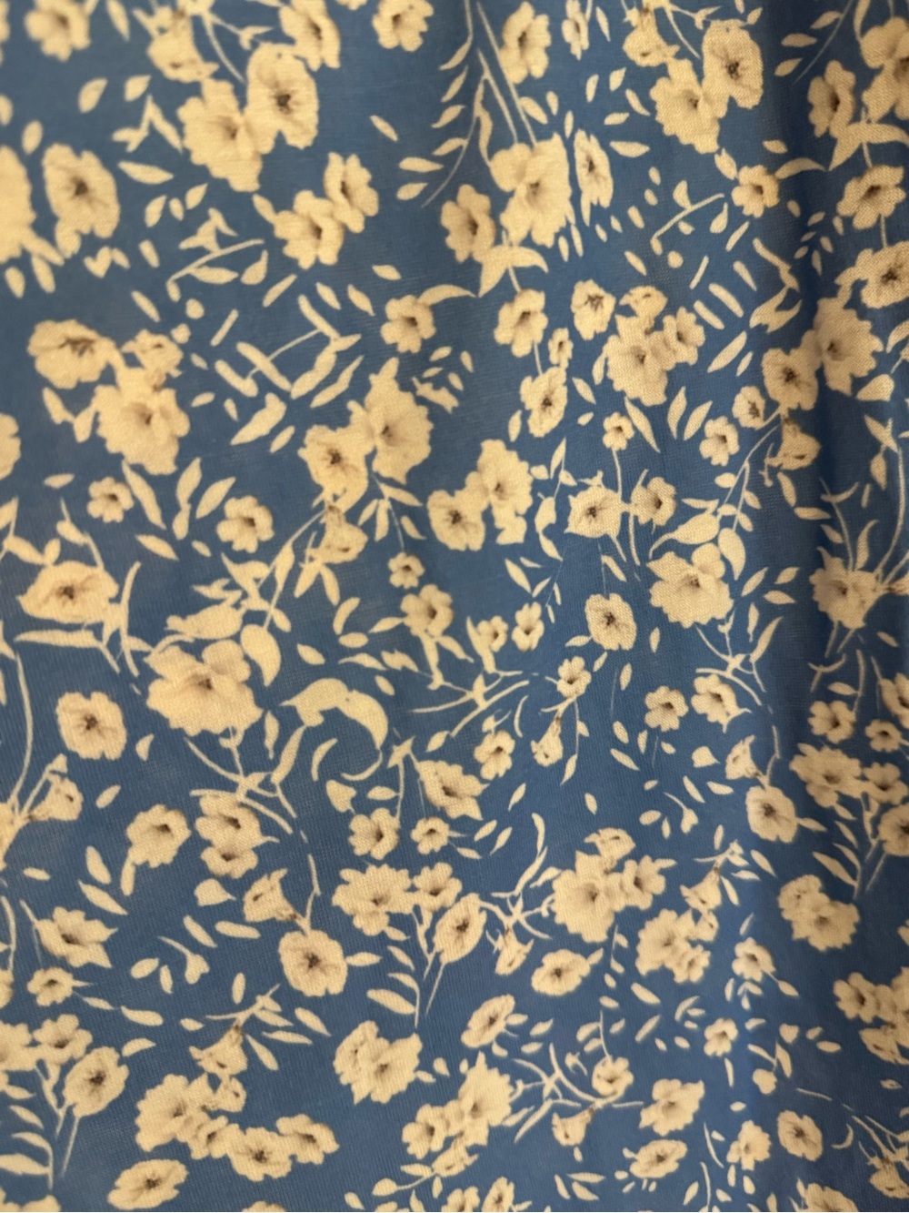 Blue Floral Midi Wrap Dress - Women - Picture 3 of 6